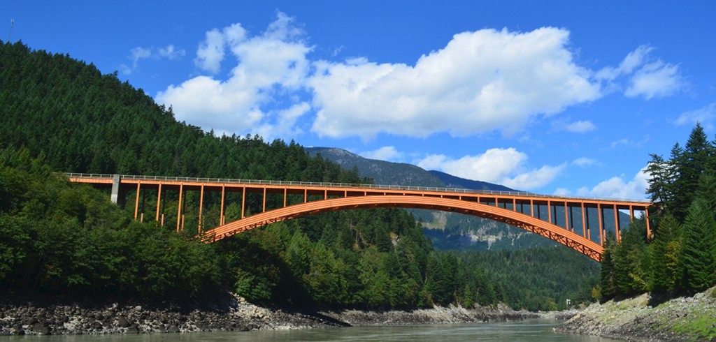 View of Alexandra Bridge from downstream.