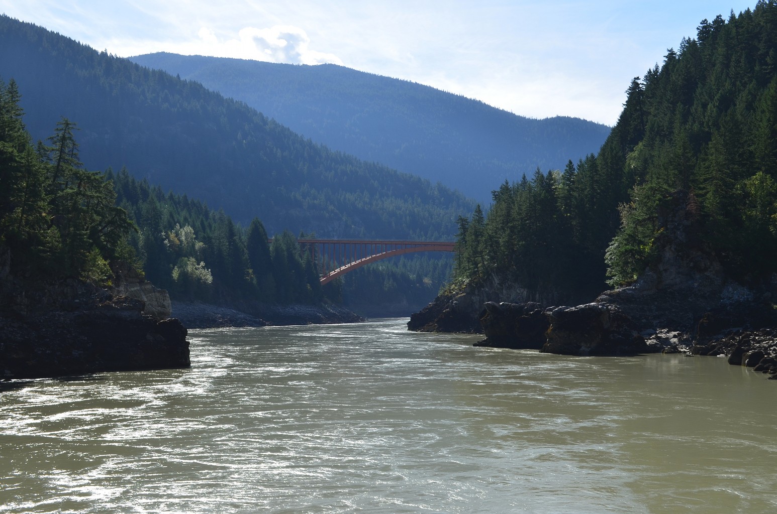 View of new Alexandra bridge from old.