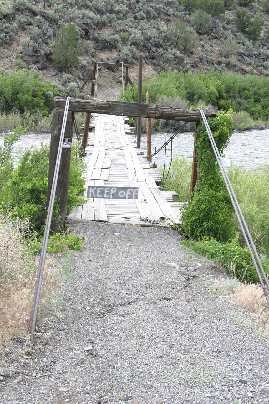 Swinging Bridge Hippy Bridge (?)